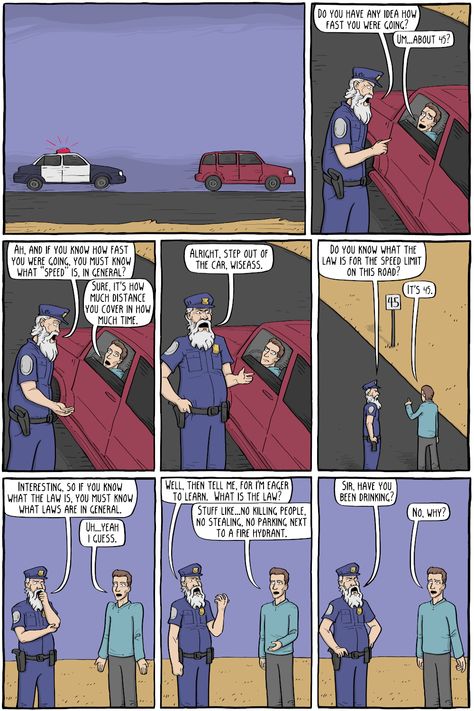 Socrates the Cop - Existential Comics Existential Comics, Disney Secrets, Facts Funny, Faith In Humanity Restored, Humanity Restored, Captain Jack Sparrow, Harry Potter Jokes, Random Facts, Socrates