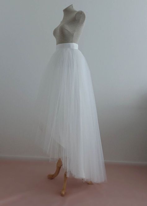 High Low Tutu Skirt, High Low Tulle Skirt, Blush Tulle Skirt, White Tutu Skirt, Girls Tulle Skirt, Tutu Skirt Women, Woman Skirt, Womens Tulle Skirt, Tea Length Tulle