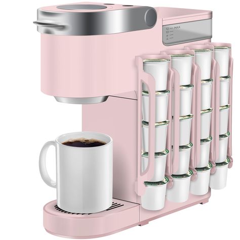 PRICES MAY VARY. Save Space: This coffee pod storage can be installed on the side mount of coffee maker, cabinets, refrigerators and walls, free up your countertop space Convenient: You can easily view the coffee flavor stored on the k cup holder, and it is easy to take Expandable capacity: Each pack holds up to 5 k coffee capsules, and can be expanded as many packs as you need Easy to use: There is an installation guide in the box, just tear off the bottom paper on the two rubber pads, stick it Keurig Coffee Pod, Coffee Pod Dispenser, K Cup Storage, K Cup Holders, Coffee Pod Storage, Cup Storage, Coffee Pod Holder, Keurig Coffee, Small Space Storage