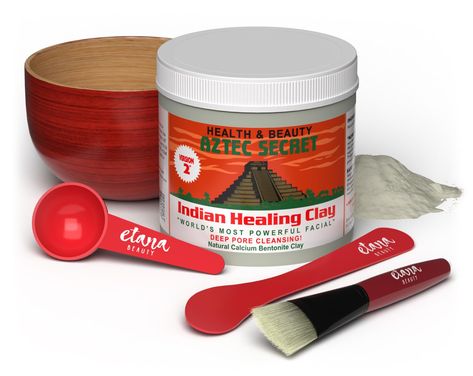 PRICES MAY VARY. Ultimate Purity & Potency - Experience deep pore cleansing with our 100% natural Calcium Bentonite Clay, revered as the highest quality Aztec Indian Healing Clay available for skin, hair, and body treatments. Versatile Full-Body Detox - Ideal for facials, body wraps, clay baths, foot soaks, hair masks, knee packs, and soothing insect bites – our Aztec Clay mask promotes holistic skin health. Premium Aztec Clay Kit - Get everything you need for your Aztec Clay rituals, including Indian Clay Mask, Aztec Clay Mask, Aztec Clay, Calcium Bentonite Clay, Pimples Under The Skin, Indian Healing Clay, Full Body Detox, Healing Clay, Pore Cleansing