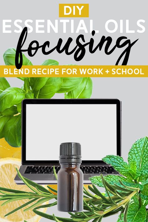 Essential Oil Blend for Focus - This DIY essential oil blend is great for productivity and focusing during work or school. #essentialoils #aromatherapy #diy #holistic #focus #productivity Aromatherapy Diy, Essential Oil Safety, Oils For Sleep, Essential Oils For Sleep, Diy Essentials, Essential Oil Blends Recipes, Plant Therapy, Work Study, Diy Essential Oils