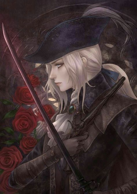 Lady Maria Bloodborne, Maria Bloodborne, Lady Maria, Bloodborne, White Hair, Anime Character, Hair, Anime, White