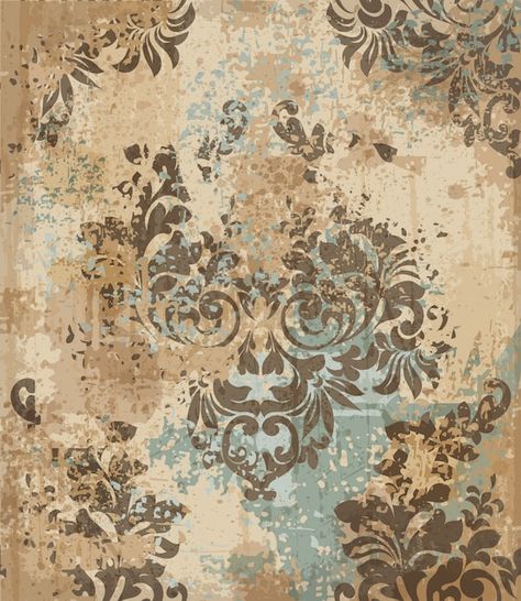 Victorian Texture, Background Royal, Wall Paint Inspiration, Fabric Wrapping, Antique Wallpaper, Grunge Background, Stencils Wall, Decoupage Paper, Template Download