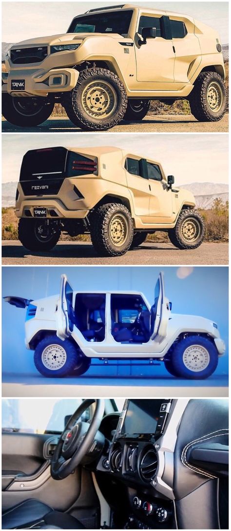 Rezvani Tank Military Edition Doomsday Vehicles, Rezvani Tank, Gls Mercedes, Futuristic Vehicles, New Jeep Wrangler, Armored Truck, Scrambler Motorcycle, Big Boy Toys, American Motors