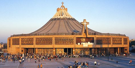 La Basilica de Guadalupe, Mexico City, Mexico. The Basilica of Our Lady of Guadalupe, a transforming place. Cathedral Basilica, Cathedral Church, México City, Sacred Places, Mexican Culture, City Trip, Mexico Travel, Pilgrimage, Central America