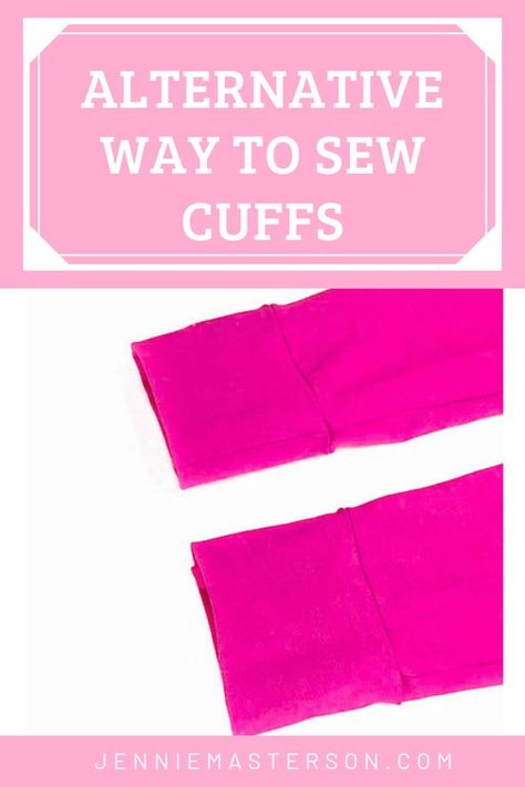 An Alternate Way to Sew Cuffs - Jennie Masterson Sewing Cuffs On Sleeves, Clothes Details, Crafts Sewing Projects, Sewing Alterations, Diy Craft Tutorials, Simple Shirts, Diy Pattern, Diy Dress, Sewing Tips