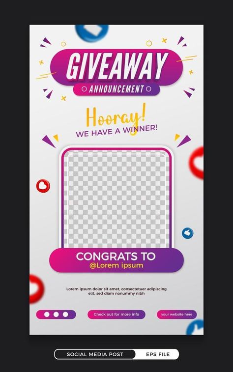 Giveaway Winner Announcement Instagram, Announcement Instagram Story, Giveaway Winner Announcement, Giveaway Template, Social Media Contests, Website Sign Up, Story Post, Winner Announcement, Preschool Math Worksheets