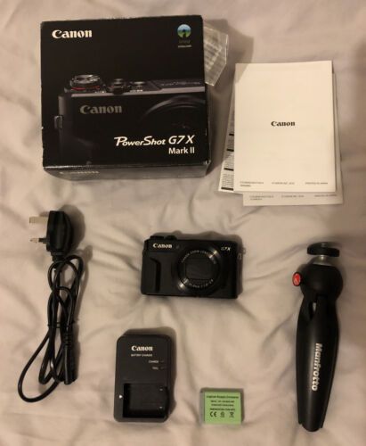 Canon-G7x-Mark-II-With-Spare-Battery-And-Manfrotto-MTPIXI-B-Tripod Camera Birthday Gift, Cannon G7x Camera Mark Ii, Canon G7x Mark Iii Aesthetic, Canon Mark G7x Ii, Canon G7x Mark Ii Photos, Canon G7x Mark Ii Aesthetic, Canon G7x Camera, G7x Mark Ii, Old Man Pictures