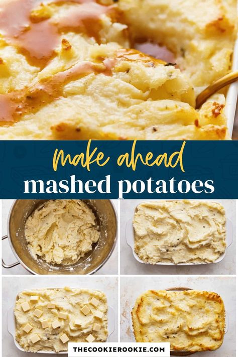 Enjoy the holidays without the kitchen hustle. This Make Ahead Mashed Potatoes are creamy, dreamy, and prepped in advance. Perfect for your Thanksgiving or Christmas feast. Get the recipe on my site! How To Make Homemade Mashed Potatoes, Oven Baked Mashed Potatoes, Make Ahead Mashed Potatoes Recipe, Baked Mashed Potatoes Recipe, Thanksgiving Mashed Potatoes, Make Ahead Mashed Potatoes, Ham Recipes Baked, Baked Mashed Potatoes, Yummy Vegetable Recipes