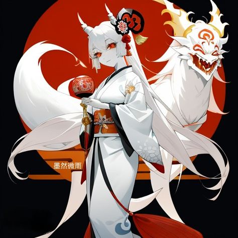 #onmyoji #yokai #anime #pfp #white #Japanese #fox Anime Yokai, White Pfp, Fox White, Japanese Fox, Fox Girl, Pfp Anime, Anime Pfp, Fox, Anime