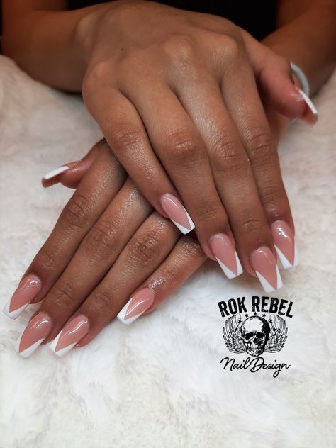 Natural Color Nails, Teen Nails, French Tip Nail Designs, French Nail Designs, Prom Nails, Cross Designs, French Tip Nails, Nude Nails, Mani Pedi