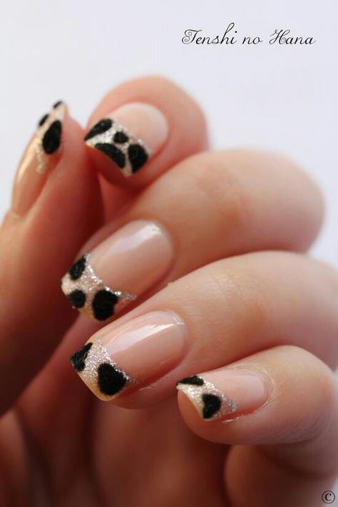 francesa dalmata Cheetah Nail Designs, Caviar Nails, Cow Nails, Cheetah Nails, Leopard Print Nails, Nagel Tips, Her Nails, Leopard Nails, Animal Print Nails