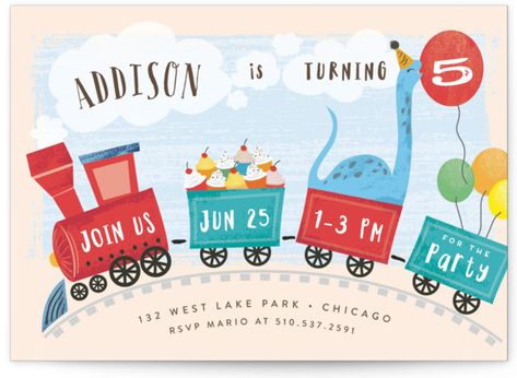 Holiday Party Bar, Train Invitation, Type Layout, Dinosaur Party Invitations, Train Birthday Party, Train Cake, Trains Birthday Party, Birthday Themes For Boys, Train Birthday