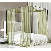 Green Bed Canopy, Metal Wood Bed, Sage Green Bed, Bed Canopy Kids, Canopy Bed Drapes, Bed Canopy With Lights, Girls Boho Bedroom, Kids Platform Bed, Bed Canopies