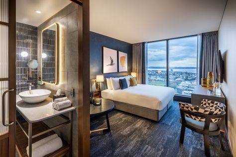 Denham, United Kingdom, 2022-May-13 — /Travel PR News/ — New Zealand has welcomed its first voco branded property today (12 MAY 2022) with the highly anticipated launch of voco Auckland City Centre, a brand new, state-of-the-art hotel in the heart of the City of Sails. A joint partnership between Pro-invest Hotels and IHG Hotels &... Read the full press release Voco Hotel, Open Hotel, Kimpton Hotels, Executive Room, Intercontinental Hotel, Auckland City, Hotel Website, Lounge Design, Stylish Bathroom