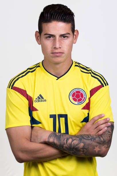 James Rodriguez of Colombia poses for a portrait during the official FIFA World Cup 2018 portrait session at Kazan Ski Resort on June 13 2018 in... James Rodriguez Wallpapers, James Rodriguez Colombia, James Rodrigues, Colombia Soccer, Kazan Russia, Fc Porto, James Rodriguez, Soccer World, Sports Supplements