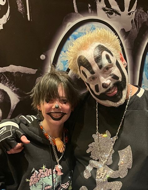 Icp Juggalo Art, Icp Juggalo Aesthetic, Icp Juggalo Pfp Matching, Juggalo Makeup Ideas, Juggalette Outfit, Icp Clown Makeup, Juggalo Kenny, Father Figure Aesthetic, Icp Concert