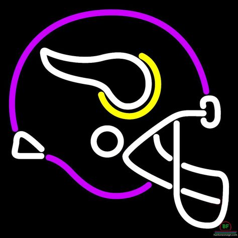 Minnesota Vikings Helmet Neon Sign NFL Teams Neon Light Vikings Design, Minnesota Vikings Wallpaper, Vikings Wallpaper, Minnesota Tattoo, Vikings Helmet, Viking Wallpaper, Mn Vikings, Art Neon Sign, Minnesota Winter