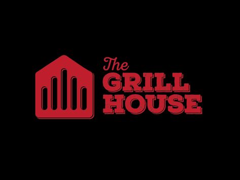 Grill House Logo, Bbq Grill Logo, Bbq House, Grill Logo, Grill Sign, Grill Station, Event Logo, Box Logo, Logo Restaurant