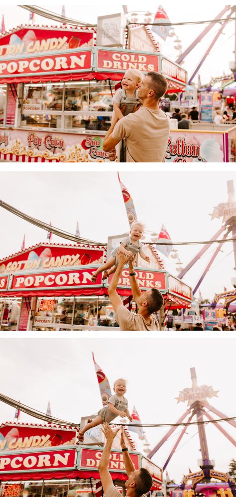 State Fair family portraits, colorful and fun summer family sessions, Indiana State Fair, Tessa Tillett Robbins photo Fair Photography Night, Arcade Family Photoshoot, Family Fair Pictures, Fair Family Photoshoot, State Fair Picture Ideas, Cousin Photoshoot, Portraits Colorful, Carnival Photo Shoots, Fair Photoshoot