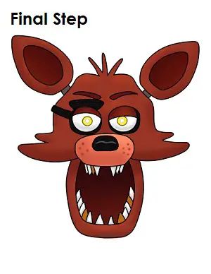 Head Step By Step, Foxy Fnaf, Face Cute, Cartoon Drawing Tutorial, Drawing Face, Drawing Heads, How To Make Drawing, Cartoon Drawing, Fnaf Drawings