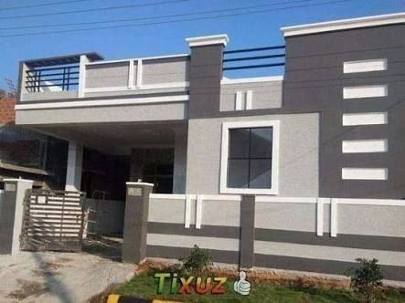 Exterior Building Design, House Front Wall Design, Exterior Door Designs, Building Front Designs, Single Floor House Design, Front Wall Design, Small House Front Design, House Balcony Design, Small House Elevation