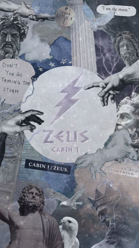 Zeus cabin 1 #zeus #cabin1 #percyjackson #beauty #outfitinspo #nature #vibes #music #quotes Zeus Greek God Aesthetic, Zeus Aesthetic Dark, Cabin 1 Zeus Aesthetic, Zeus Quotes, Zeus Wallpaper, Titans Greek Mythology, Zeus Cabin, Zeus Aesthetic, Pjo Wallpapers