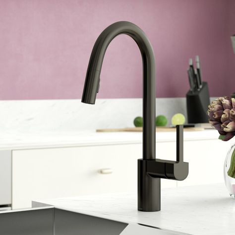 Moen Align, Smart Faucet, Kitchen Faucet With Sprayer, Galley Kitchens, Pull Out Faucet, Black Kitchen Faucets, Clean Technology, Power Clean, Single Handle Kitchen Faucet