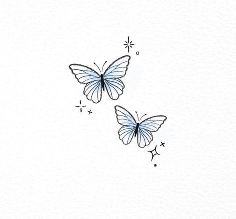 Borboleta Tattoo, Kpop Tattoos, Twin Tattoos, Tattoo Thoughts, Compass Tattoo Design, Small Butterfly Tattoo, Butterfly Tattoos For Women, Small Pretty Tattoos, Writing Tattoos