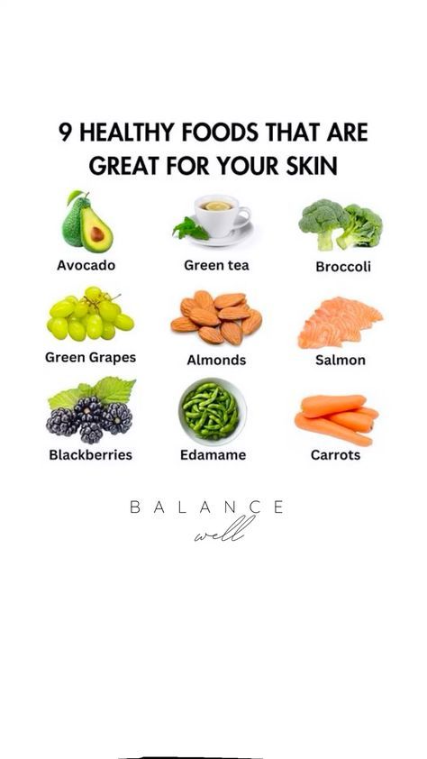 Good For Healthy Skin, Best Foods For Dry Skin, Foods For Good Health, Foods That Help Skin Glow, Skin Healthy Meals, Food Bad For Skin, Meals For Glowing Skin, Best Food For Skin Glow, Foods To Eat To Get Clear Skin