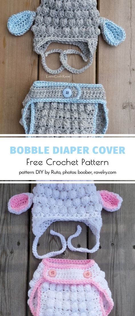 Bobble stitch is always a good idea! Don't we all love the awesome technique that gives our designs soft, puffy touch? This pattern is perfect for people who attend plenty of baby showers. Save it to your library right away!  #freecrochetpattern #diapercover #crochetforbaby Crochet Baby Diaper Cover Free Pattern, Crochet Diaper Cover Free Pattern, Crochet Baby Photo Prop, Vintage Crochet Dresses, Crochet Baby Costumes, Diaper Cover Pattern, Bobble Crochet, Crochet Photo Props, Crochet Diaper Cover