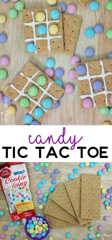 Graham Cracker Tic Tac Toe, Candyland Theme Snacks, Game Theme Snacks, Board Game Snack Ideas, Board Game Themed Snacks, Board Game Themed Food, Twist And Turns Vbs 2023 Snacks, Board Game Snacks, Candy Activities For Kids