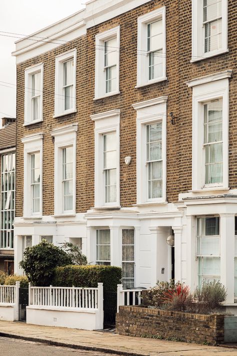 For Sale: St Pauls Crescent, London NW1 | Inigo Victorian Row House Floor Plan, Dutch Townhouse, London Homes, Row Home, Dark Green Kitchen, 19th Century London, Townhouse Interior, Built In Dresser, London Vibes