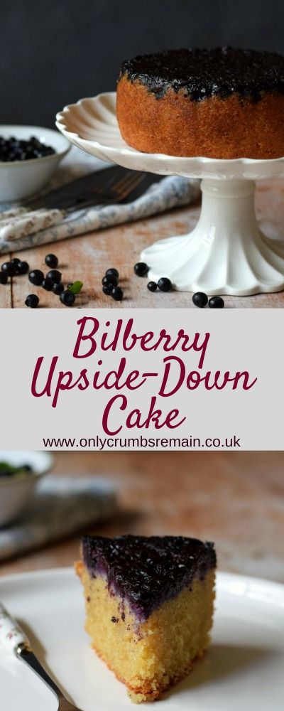 Upsidedown cakes make for an interesting everyday cake. This recipe uses bilberries and brings a touch of drama, as well as wonderful flavour and nutrition to an everyday cake suitable for afternoon tea. Everyday Cakes, Sweet Bakes, Uk Food, Berry Cake, Upside Down Cake, Chocolate Baking, Sharing Board, Love Cake, Fruit And Veg