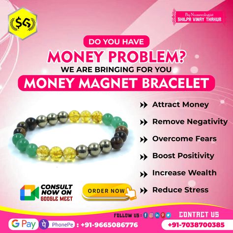 🌟 Elevate Your Prosperity Vibe with Our Money Magnet Bracelet. A Stylish Accessory Infused with Positive Energy. Your Journey to Financial Magnetism Starts Here! 💸✨ 👉Order Now : ☎️ 9665086776 / 7038700385 #maharashtra #crystal #crystals #crystalhealing #crystalshop #crystallove #gemstones #gemstone #healingcrystals #amethyst #crystalenergy #healing #crystaljewelry #stone Crystals For Money Wealth, Crystals For Attracting Money, Crystal For Wealth, Crystals For Manifesting Money, Magnet Bracelet, Spiritual Nickel-free Crystal Bracelet As Gift, Money Magnet, Magnetic Bracelet, Magnetism