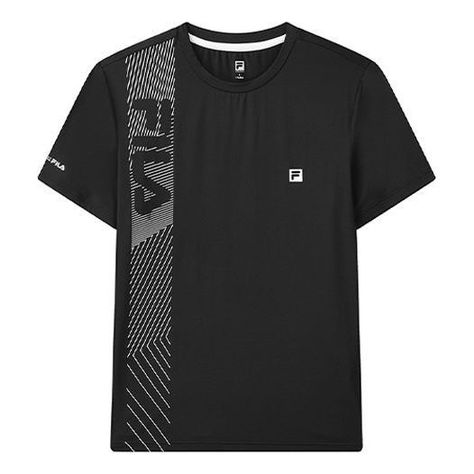 FILA Athletics Logo Printing Round Neck Pullover Short Sleeve Black A11M121118F-BK T shirt #tshirt t-shirt #t_shirt t shirts #tshirts t-shirts #t_shirts T shirt design #tshirtdesign T-shirt designs #t_shirtdesign T shirts designs #tshirtsdesigns 18.41 Minimal Tshirt Design, Polo T Shirts For Men, Athletics Logo, Sports Tshirt Designs, Free T Shirt Design, Running Shorts Men, Mens Pants Fashion, Polo T Shirts, Mens Tee Shirts