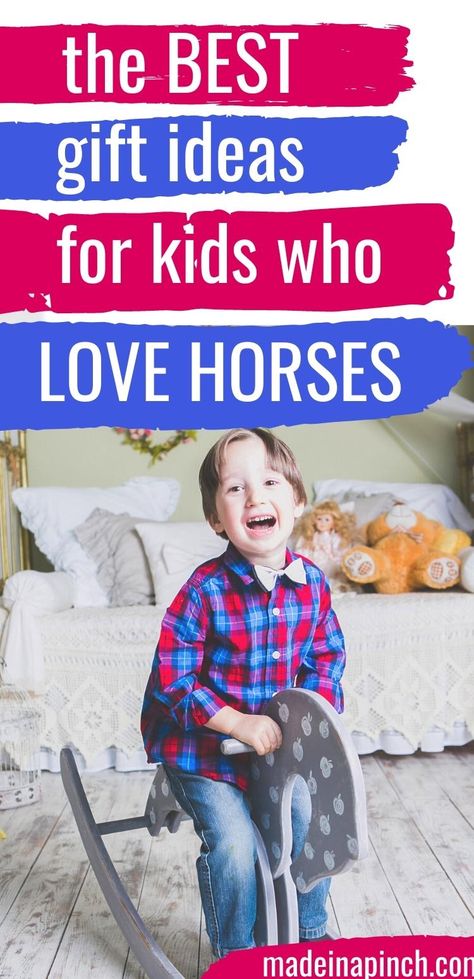 Gift Ideas For Horse Lovers! These horse lover gifts are perfect for kids who love horses! This list is full of useful, unique, and practical horse-related stuff. 20+ gift ideas for horse-crazy girls and boys any age from toddlers to teens! #horses #equestrian #horselover #horsegirl #giftguide Horse Backpack, Horse Coloring Books, Horse Crazy Girl, Pony Breeds, Horses Equestrian, Horse Mane, Gift Ideas For Kids, Love Horses, Baby Advice