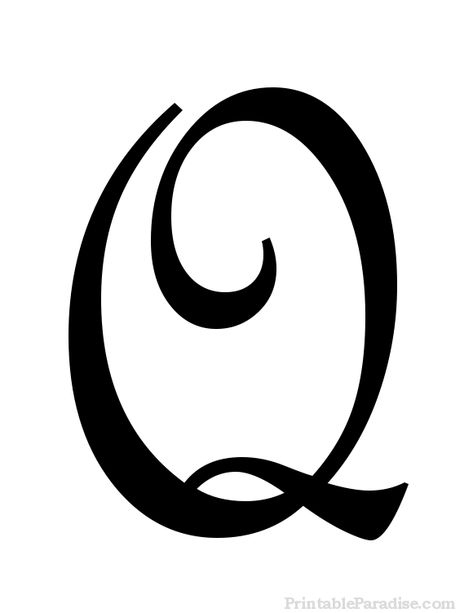 Printable Letter Q in Cursive Writing All Cursive Letters, Cursive Q, Cursive Letters Font, Letter Q Worksheets, Cursive Letters Fancy, Q Letter, Fancy Cursive, Cursive Alphabet, Calligraphy Words