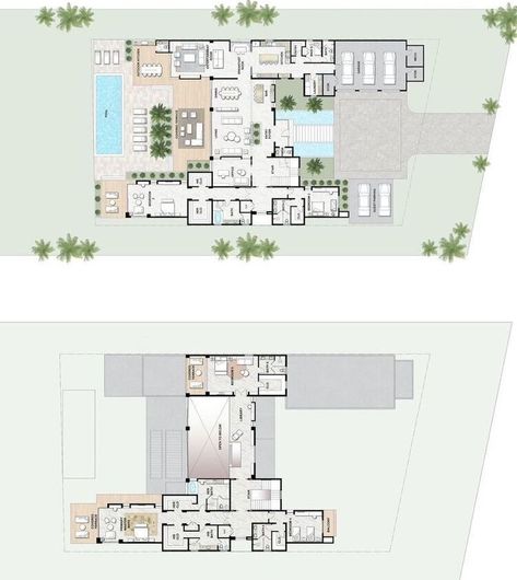 Photos On Floor Plan - Condominium House Villa CF0 Luxury House Floor Plans, Xare, Mansion Plans, Best Home Plans, Luxury Villa Design, Luxury Floor Plans, Luxury Plan, Affordable House Plans, Best Modern House Design