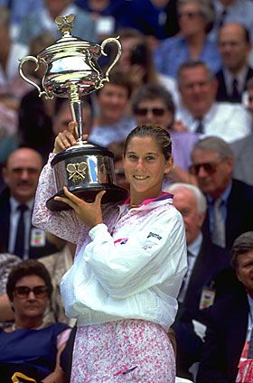 Monica Seles, Australian Open Tennis, Pete Sampras, Female Poets, Chris Evert, Tennis Champion, Tennis Legends, Tennis Fan, Event Guide