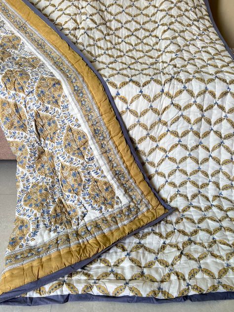 Excited to share the latest addition to my #etsy shop: Indian Beautiful Block Print Quilt Jaipuri Handmade Cotton Floral Quilt, Jaipuri razai, Bedspread Comforter Boho Comforter Queen Quilt https://etsy.me/3NFYRwu #baby #organiccotton #kantha #cotton #queen #bohemianec Jaipuri Razai, Queen Bed Quilts, Bedspreads Comforters, Neutral Quilt, Boho Comforters, Farmhouse Quilts, Queen Size Blanket, Indian Quilt, Homemade Quilts