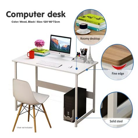 This product is so worth buying, come and check it out! Click to buy now: Lazada Finds, Simple Office Furniture, Office Desk Table, Desktop Computer Desk, Desk Simple, Table Study, Simple Office, Simple Desk, Student Office