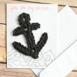 Ahoy! Drop Anchor for Nautical Crochet Patterns! - moogly Crochet Anchor Applique, Crochet Anchor, Nautical Crochet, Crochet Embellishments, Anchor Pattern, Applique Pattern, Crochet Motifs, Crochet Applique, Applique Patterns