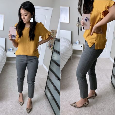 Target + Grey Pants Grey Pants Outfit, Ținute Business Casual, Outfit Office, Look Jean, Business Casual Work, Business Casual Outfits For Work, Summer Work Outfits, Mode Casual, Professional Attire