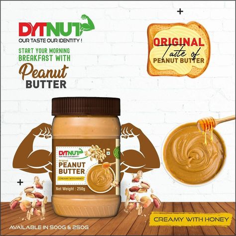 Start your morning breakfast with healthy 😋 tasty peanut butter spread on toast, bread, oatsmeal! Peanut Butter Ads, Peanut Butter Spread, Peanut Butter Brands, Toast Bread, Ads Creative Advertising Ideas, Flame Tattoos, Butter Spread, Health Planner, Food Ads