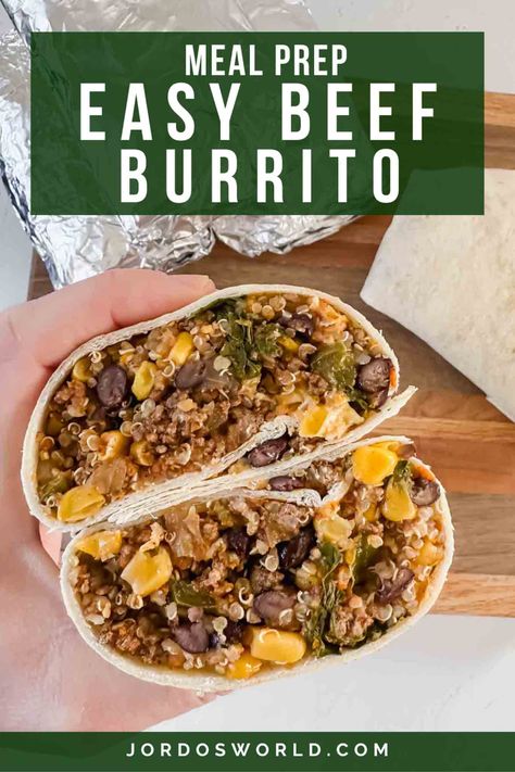 Easy Beef Burritos, Ground Beef Burritos, Easy Burritos, Easy Burrito Recipe, Burritos Beef, Beef Burrito Recipe, Beef Burritos, Beef Burrito, Freezable Meals