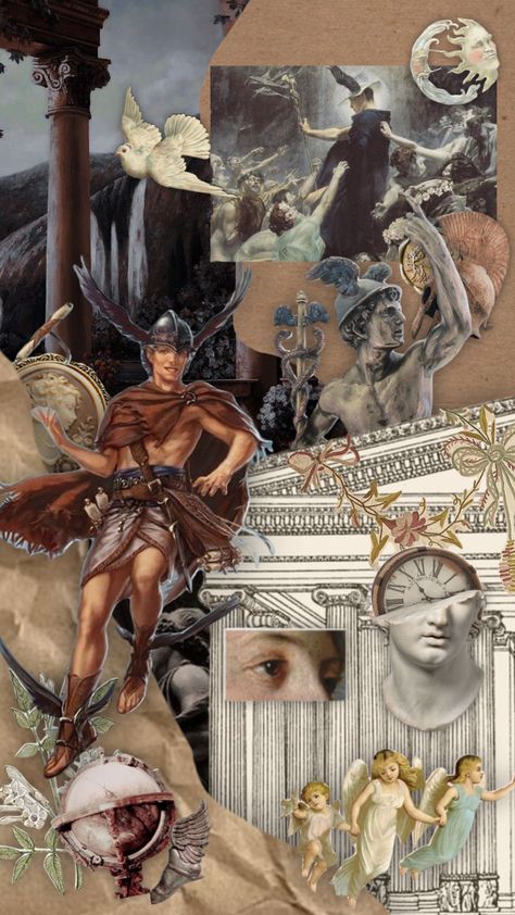 Hermes #greekmythology #mythology #greekgod #god #hermes #aesthetic Hermes Wallpaper Aesthetic, Hermes Aesthetic Wallpaper, Hermes God Wallpaper, Hermes Art Greek Mythology, Hermes God Mythology, Hermes Moodboard, Hermes Aesthetic God, Hermes Aesthetic Greek Mythology, Hermes Deity