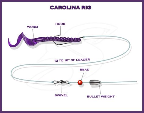 Fishing Line Knots, Carolina Rig, Fishermans Knot, Fishing Hook Knots, Crappie Fishing Tips, Pesca In Mare, Diy Fishing Lures, Trout Fishing Tips, Fishing Ideas