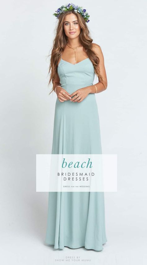 Beach Bridesmaid Dresses | Dress for the Wedding Bridesmaid Dress For Beach Wedding, Ocean Bridesmaid Dresses, Tropical Beach Bridesmaid Dresses, Simple Beach Bridesmaid Dresses, Beachy Bridesmaid Dresses, Bridesmaid Dresses Beach, Wedding Redo, Mens Beach Wedding Attire, Dress For The Wedding