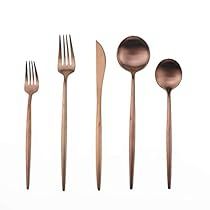 Rose Gold Silverware, Portable Utensils, Copper Flatware, Travel Cutlery, Gold Silverware, Stainless Steel Utensils, Luxury Dinnerware, Kitchen Utensil Set, Organizing Tips